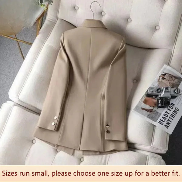 Elegant Black Women's Western-style Jacket Casual Fashionable Top For Spring Autumn 2023 New Style Ladies' Suit Coat