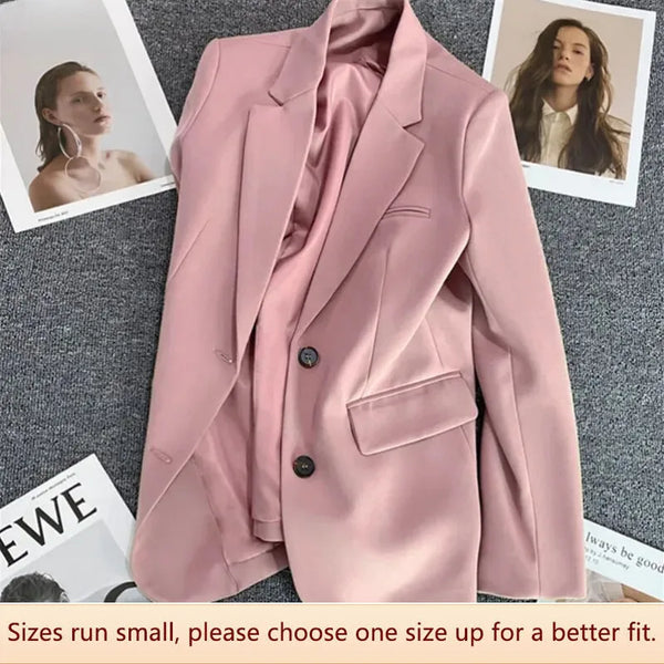 Elegant Loose-fit Women's Suit Jacket Casual Western-style Top Versatile Easy-matching Spring/autumn 2023 New Style